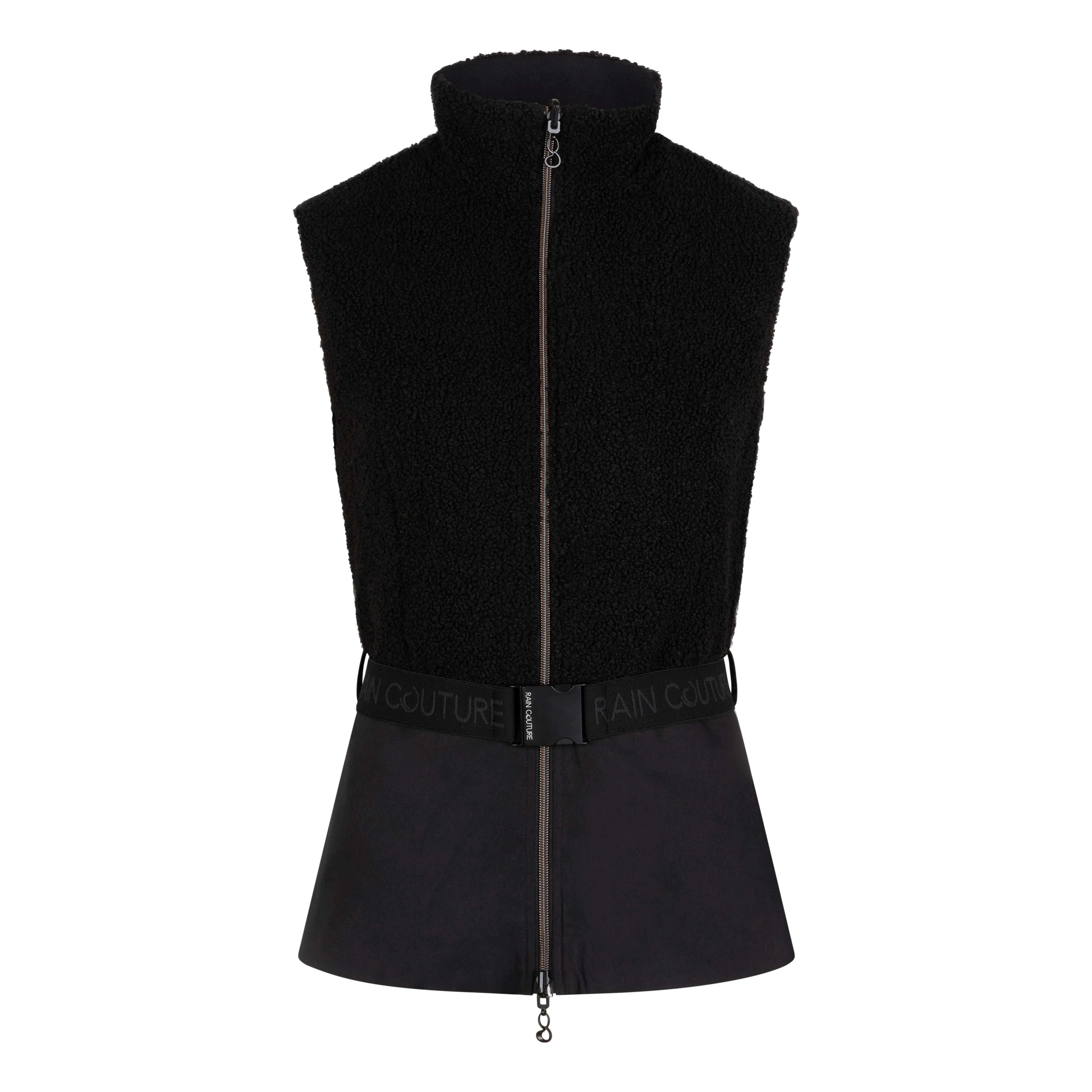 2-In-1 Teddy Jacket & Bodywarmer | Black