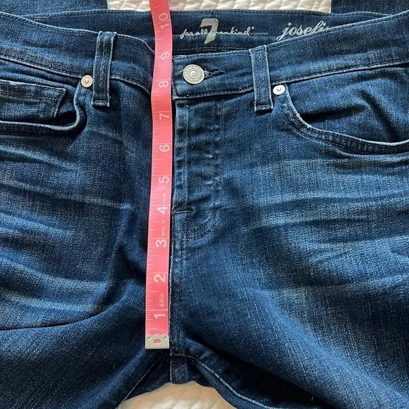 7 For All Mankind Josefina Boyfriend Skinny Jeans Size 26