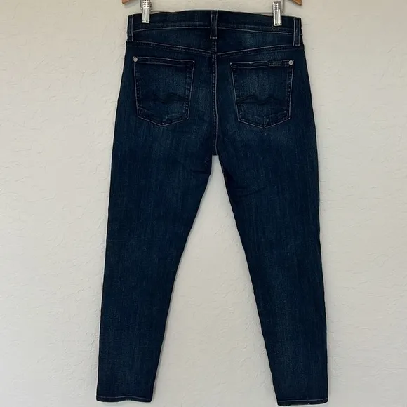 7 For All Mankind Josefina Boyfriend Skinny Jeans Size 26
