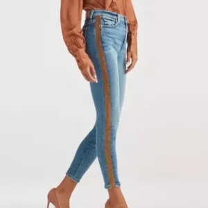 7 For All Mankind Luxe High Waist Ankle Skinny Jeans Size 26