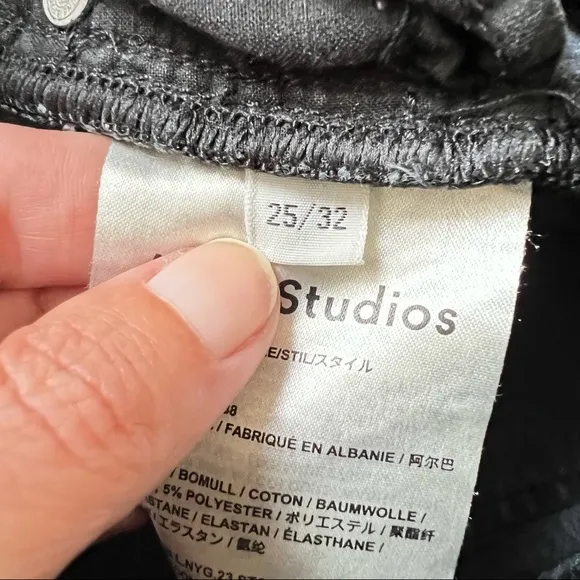 Acne Studios Skin 5 Deep Mid Rise Skinny Jeans Women’s Sz 25