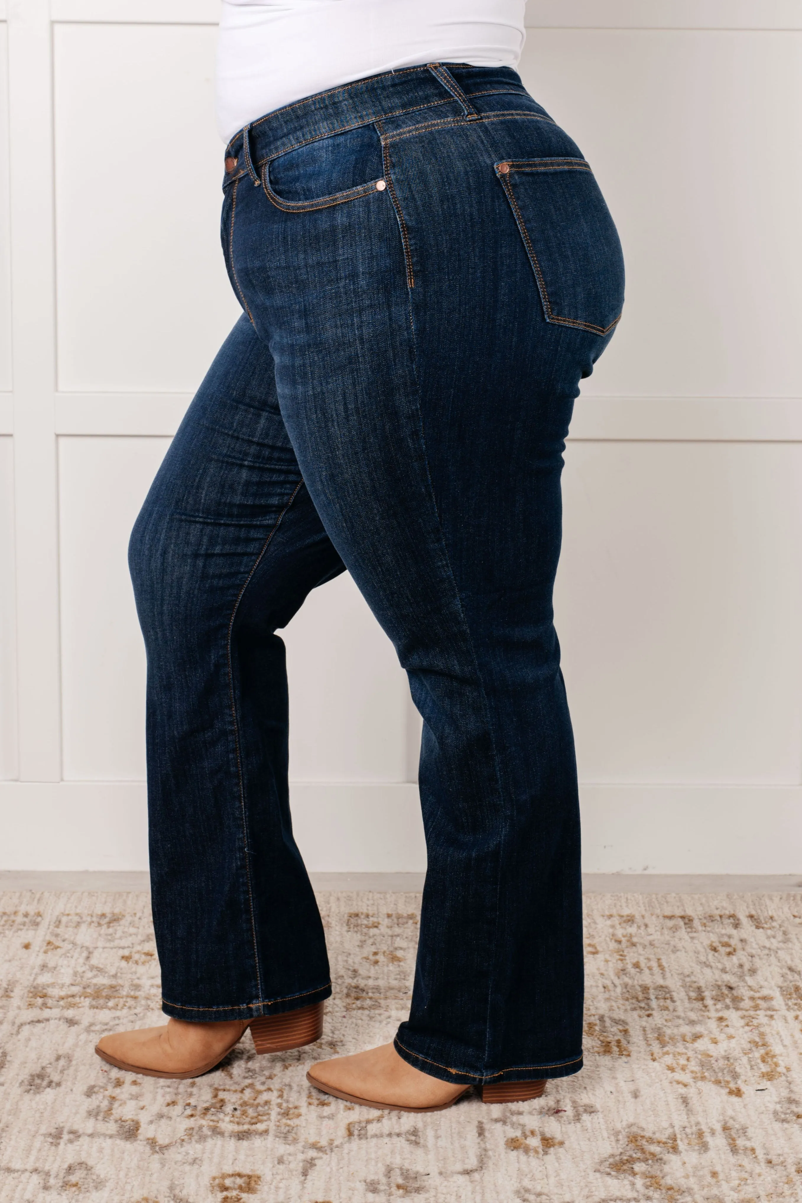 Alaina High Rise Classic Straight Jeans by Judy Blue