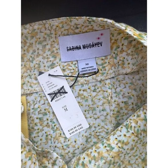 Anthropologie Sabina Musayev Floral Fitted Mini Skirt NWT Size Medium