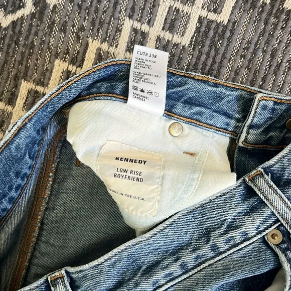 Baldwin Kennedy Low Rise Boyfriend Straight Leg Jeans