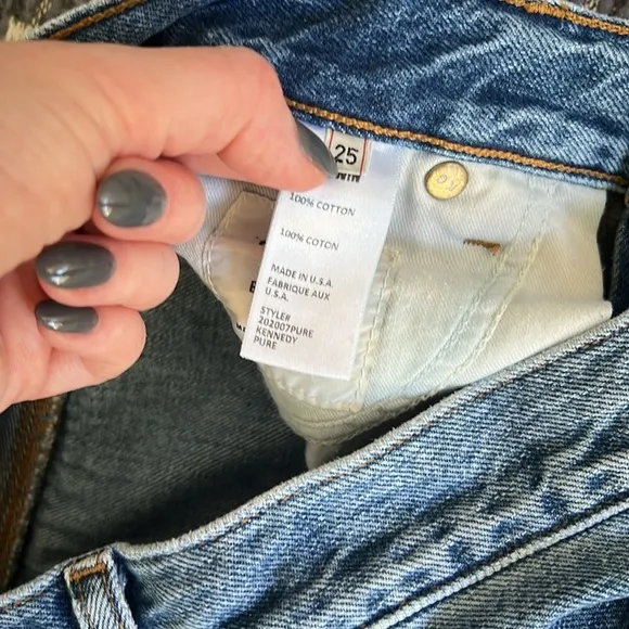 Baldwin Kennedy Low Rise Boyfriend Straight Leg Jeans
