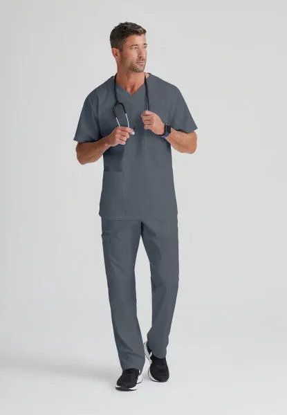 Barco Essentials Top-3 Pocket Unisex V-Neck Scrub Top