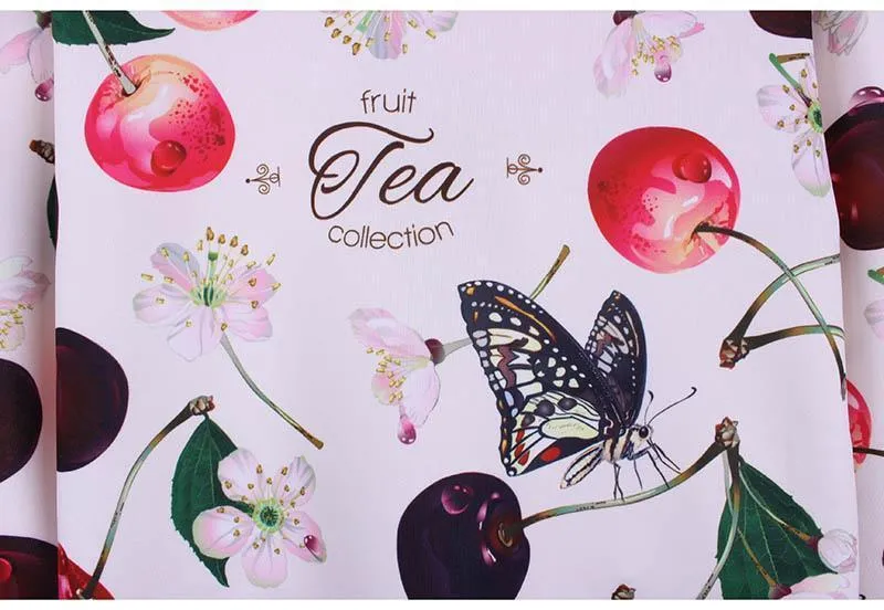 Butterfly Vs. Cherry Cropped Shirt