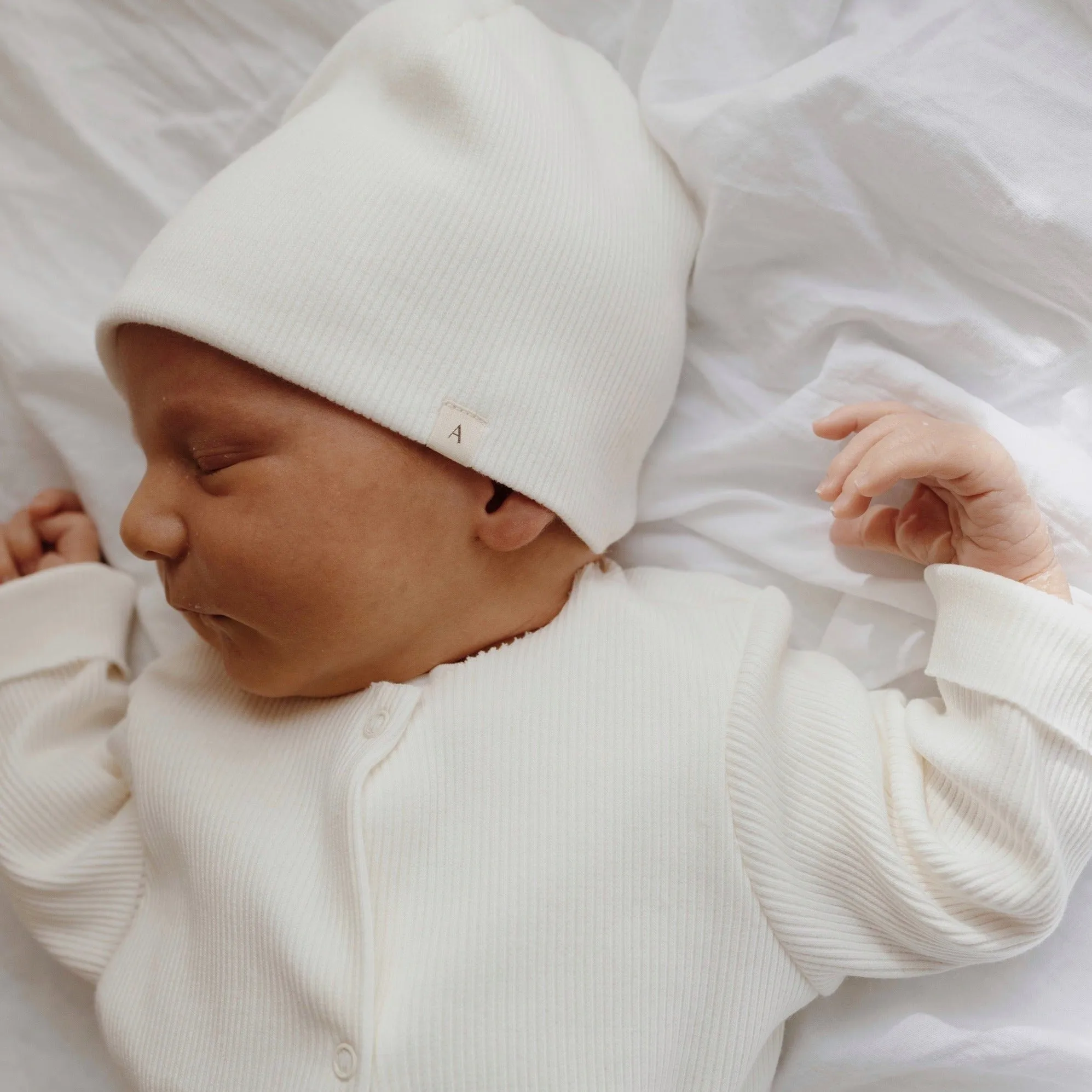 Chia Cotton Rib Cardigan (White)