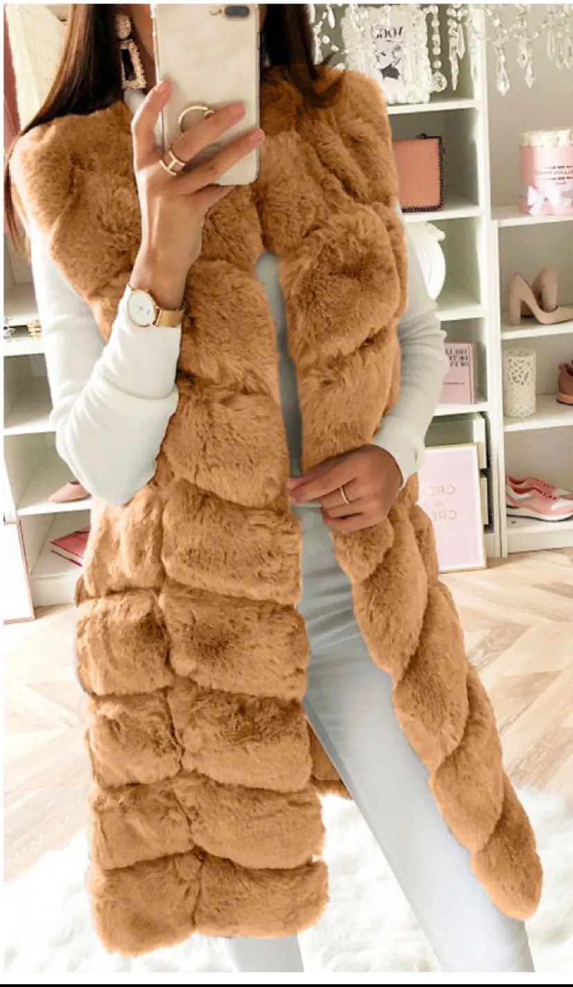 Cotton-Padded Plush Vest