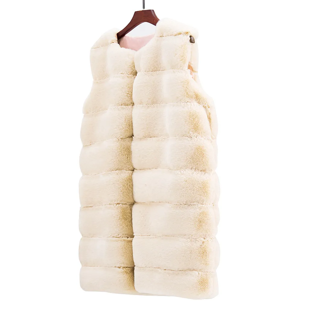 Cotton-Padded Plush Vest