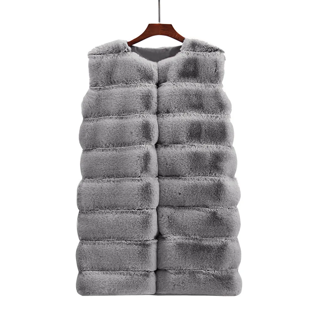 Cotton-Padded Plush Vest