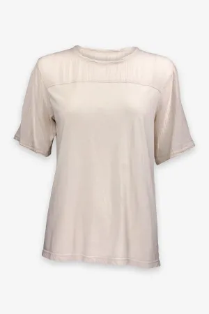 Dirty White Gauze Jersey Medley Football Tee