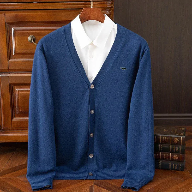 Dylan Westwood Klassische Wollstrickjacke