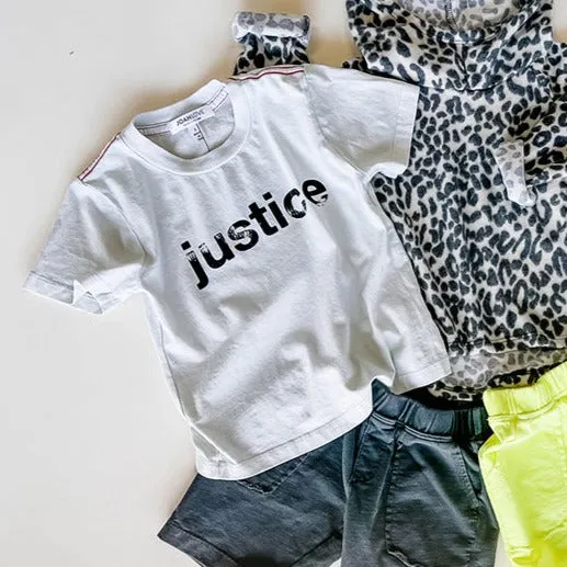 Enzo-Justice Tee | Cement