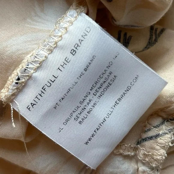 Faithfull the Brand Le Moulin Dress Eden Floral faux wrap