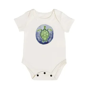 finn and emma graphic bodysuit - turtle easy being green