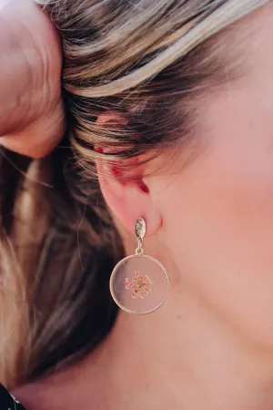 Flora Dangling Stud Earrings - Gold