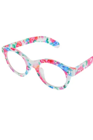 Floral Clear Lense Sunglasses