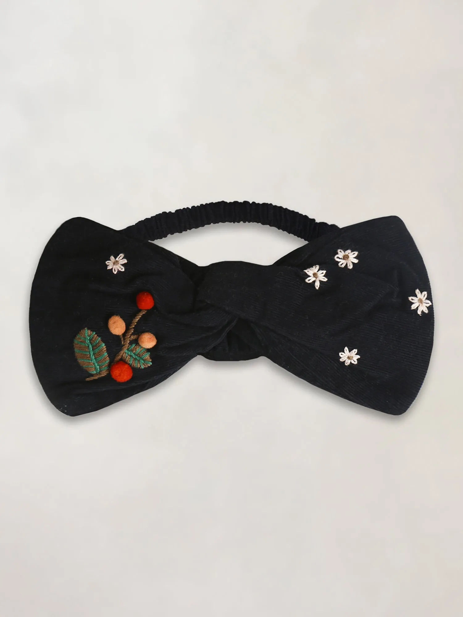 Floral Pom Pom Hairband