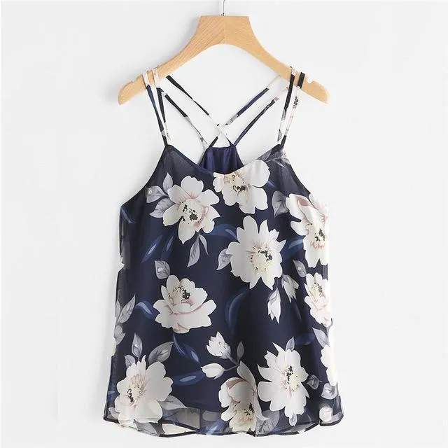 Floral Print Tank Top