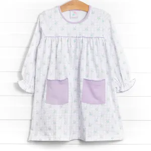 Freshly Cut Florals Dress, Purple