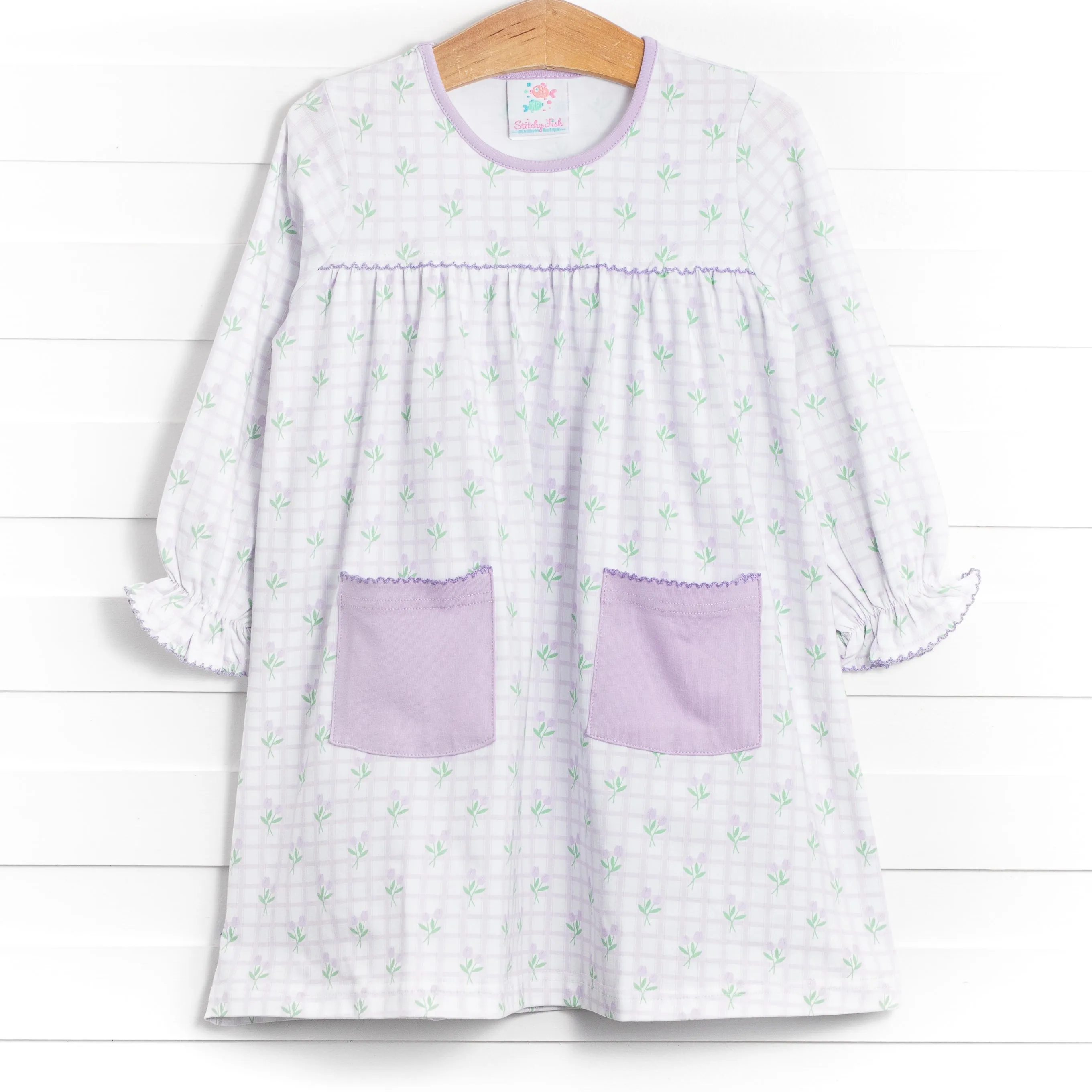 Freshly Cut Florals Dress, Purple