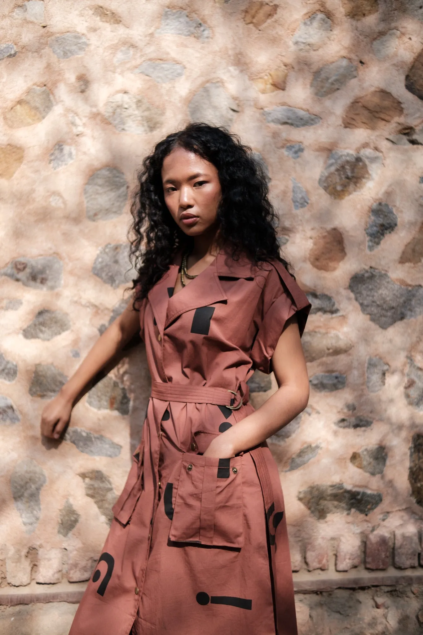 Harajuku Trench - Triangle Print