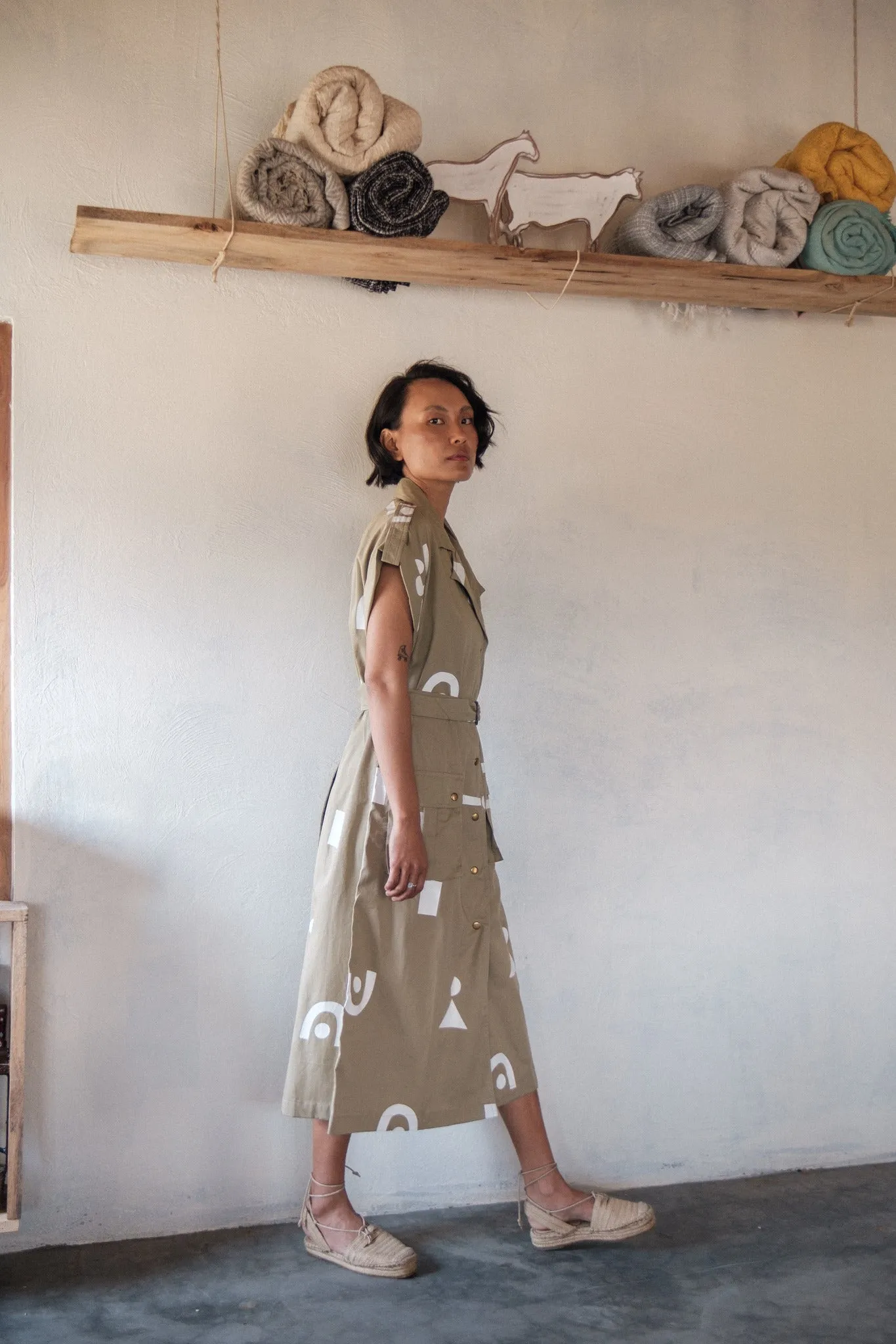 Harajuku Trench - Triangle Print
