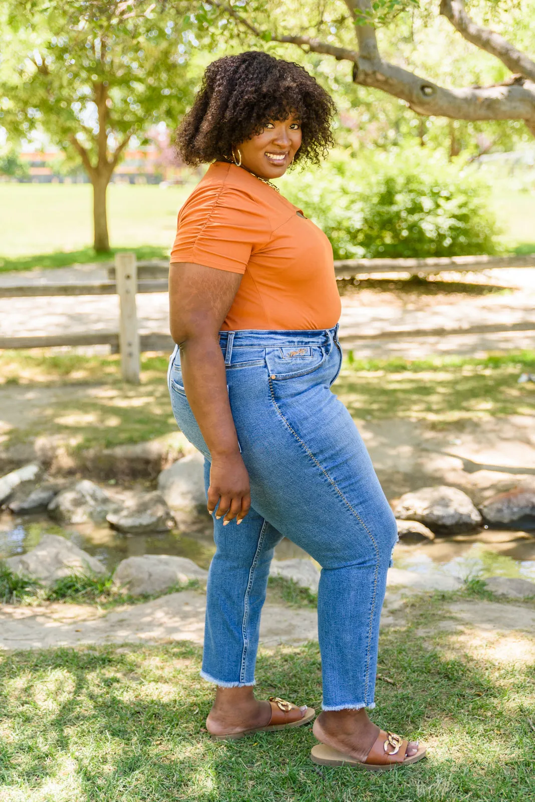 Howdy Embroidery Boyfriend Jeans by Judy Blue