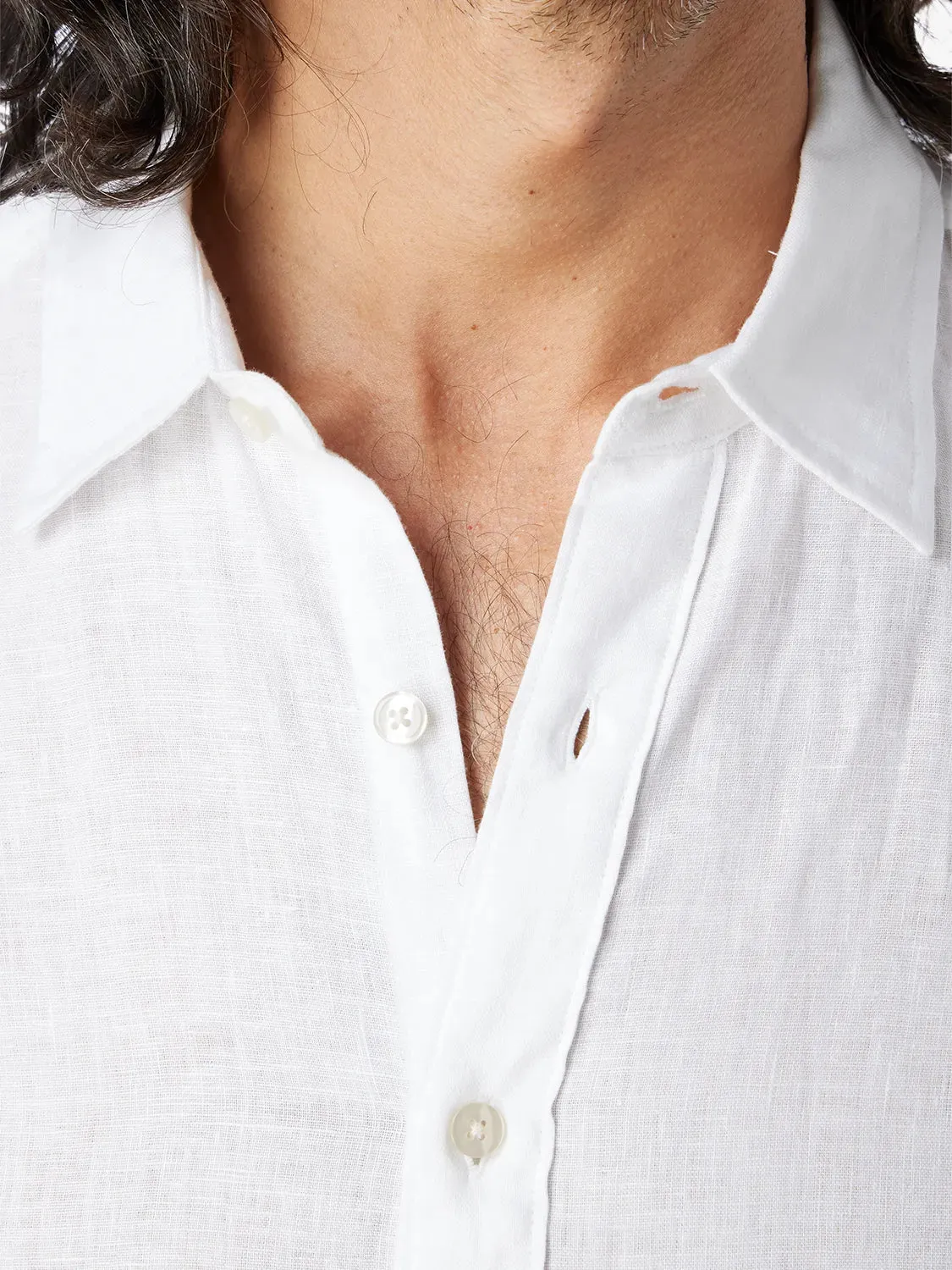 Island Linen Shirt | White