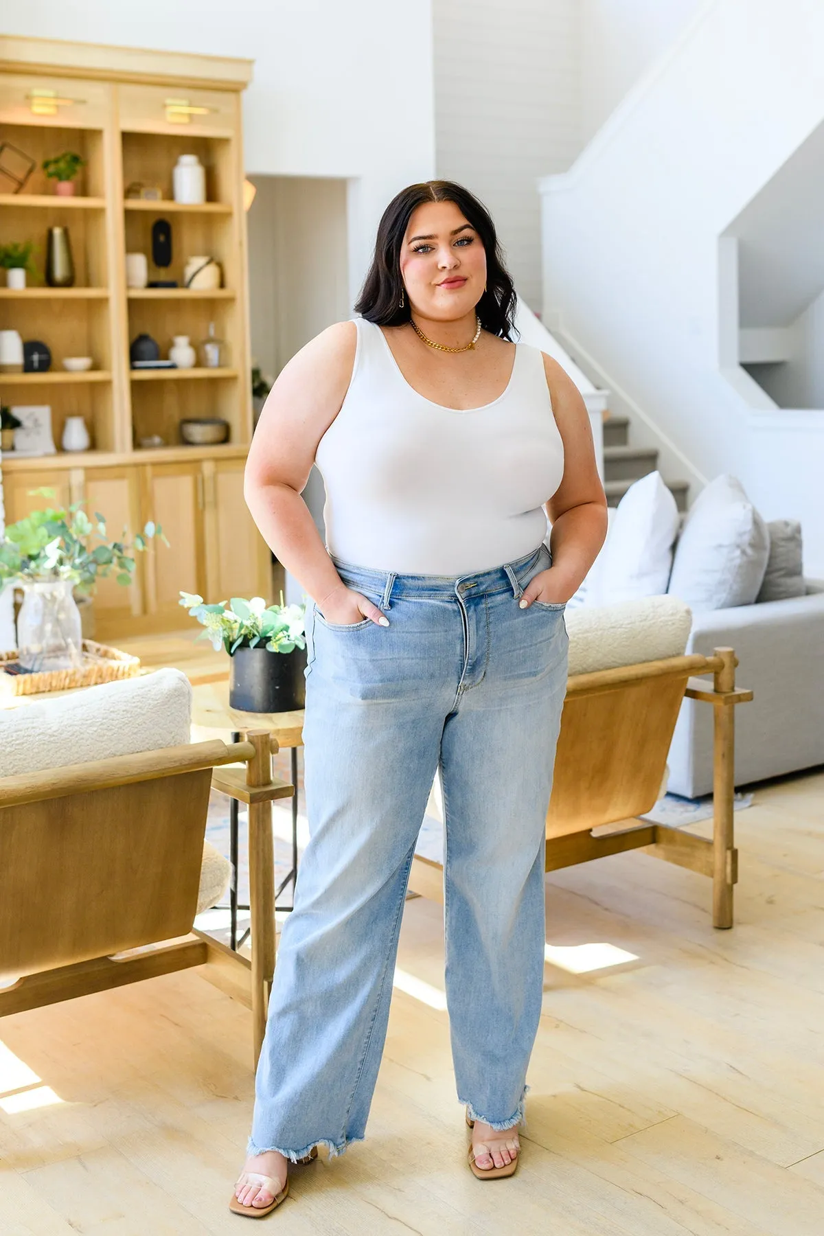 Judy Blue High-Rise Straight Leg Jeans
