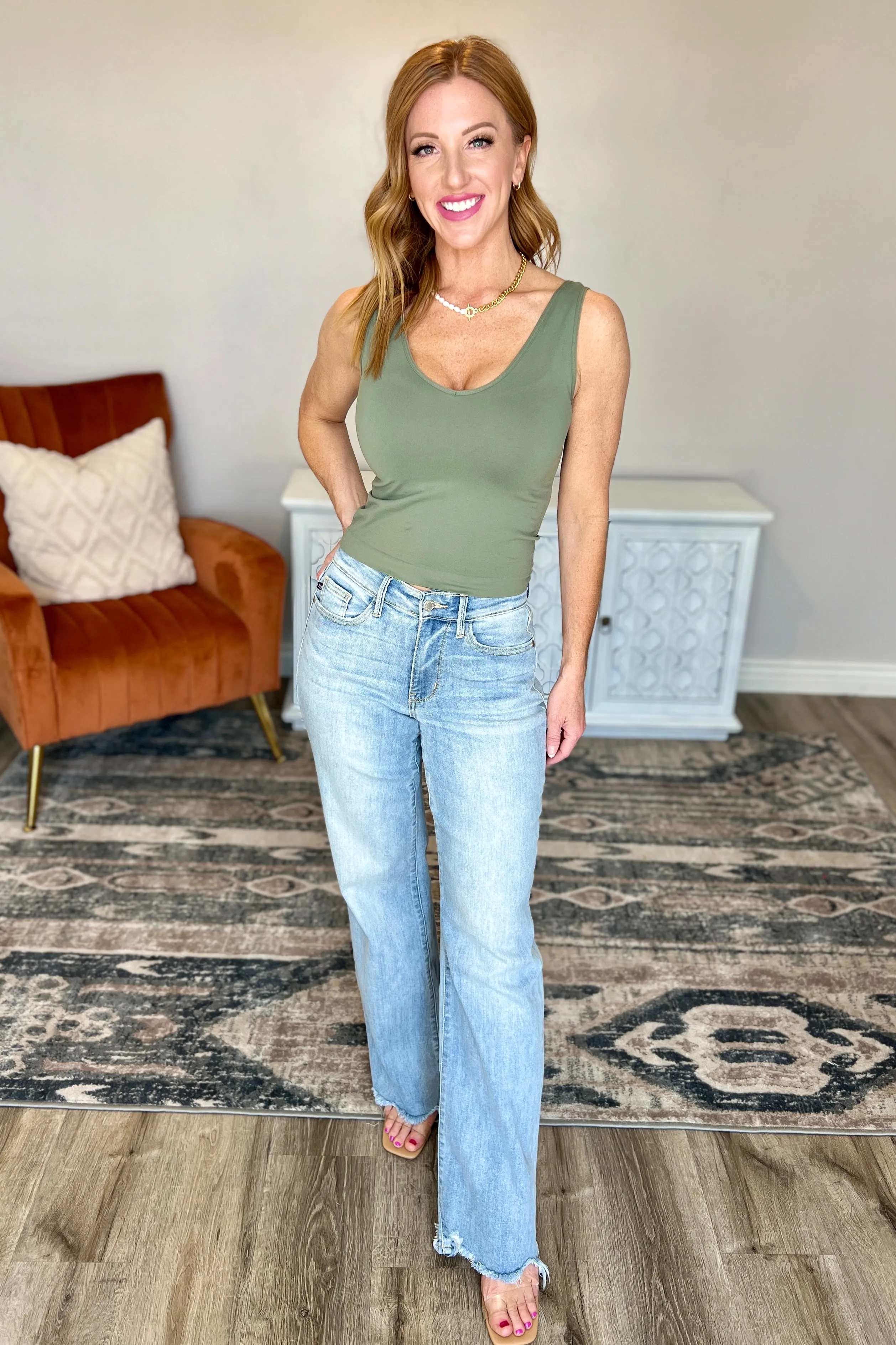 Judy Blue High-Rise Straight Leg Jeans