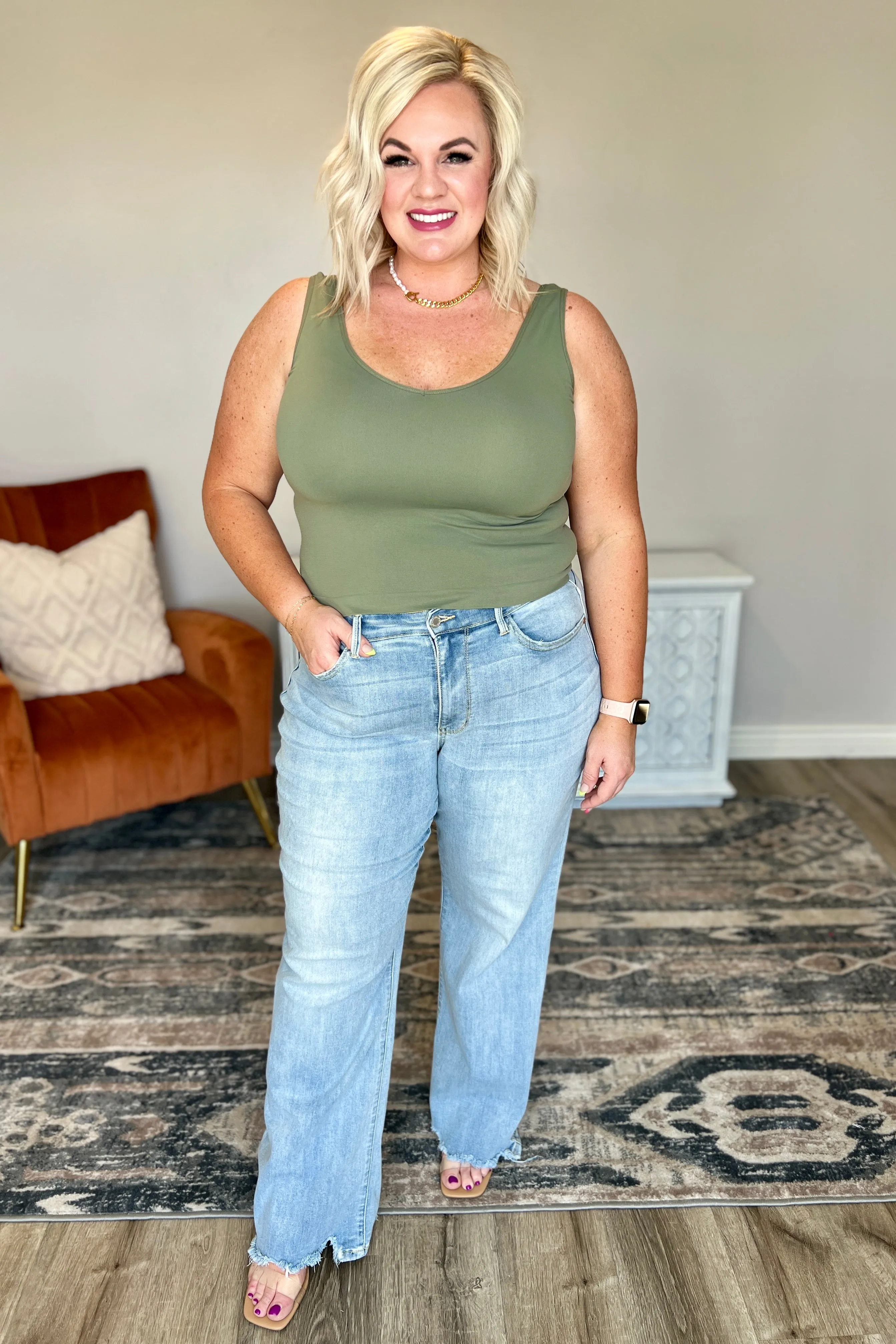 Judy Blue High-Rise Straight Leg Jeans
