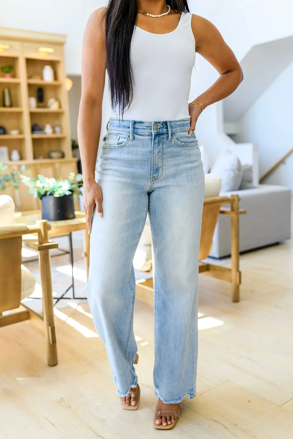 Judy Blue High-Rise Straight Leg Jeans