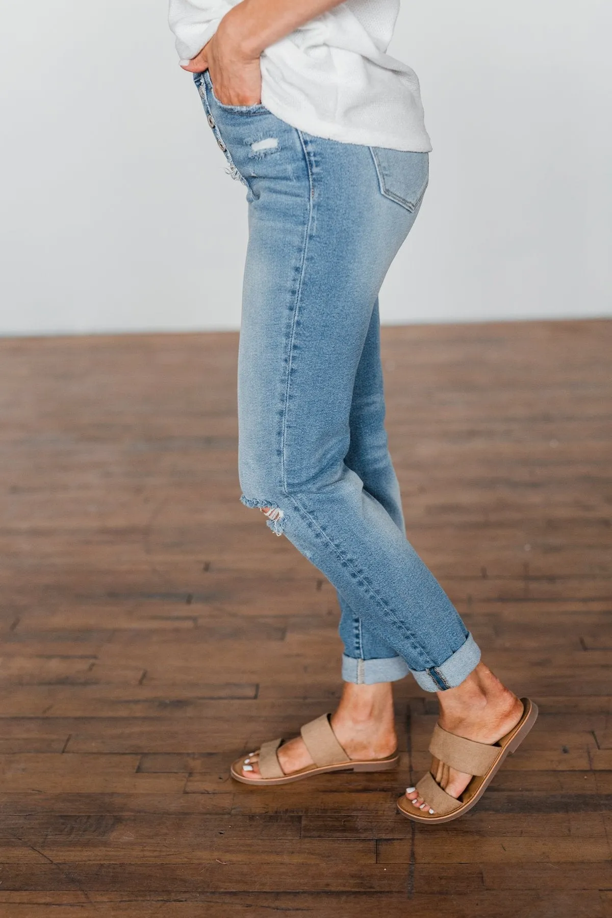 KanCan Boyfriend Jeans- Christina Wash