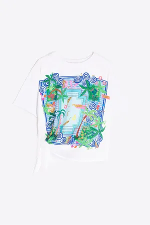 KEIRA POOL PRINT T-SHIRT