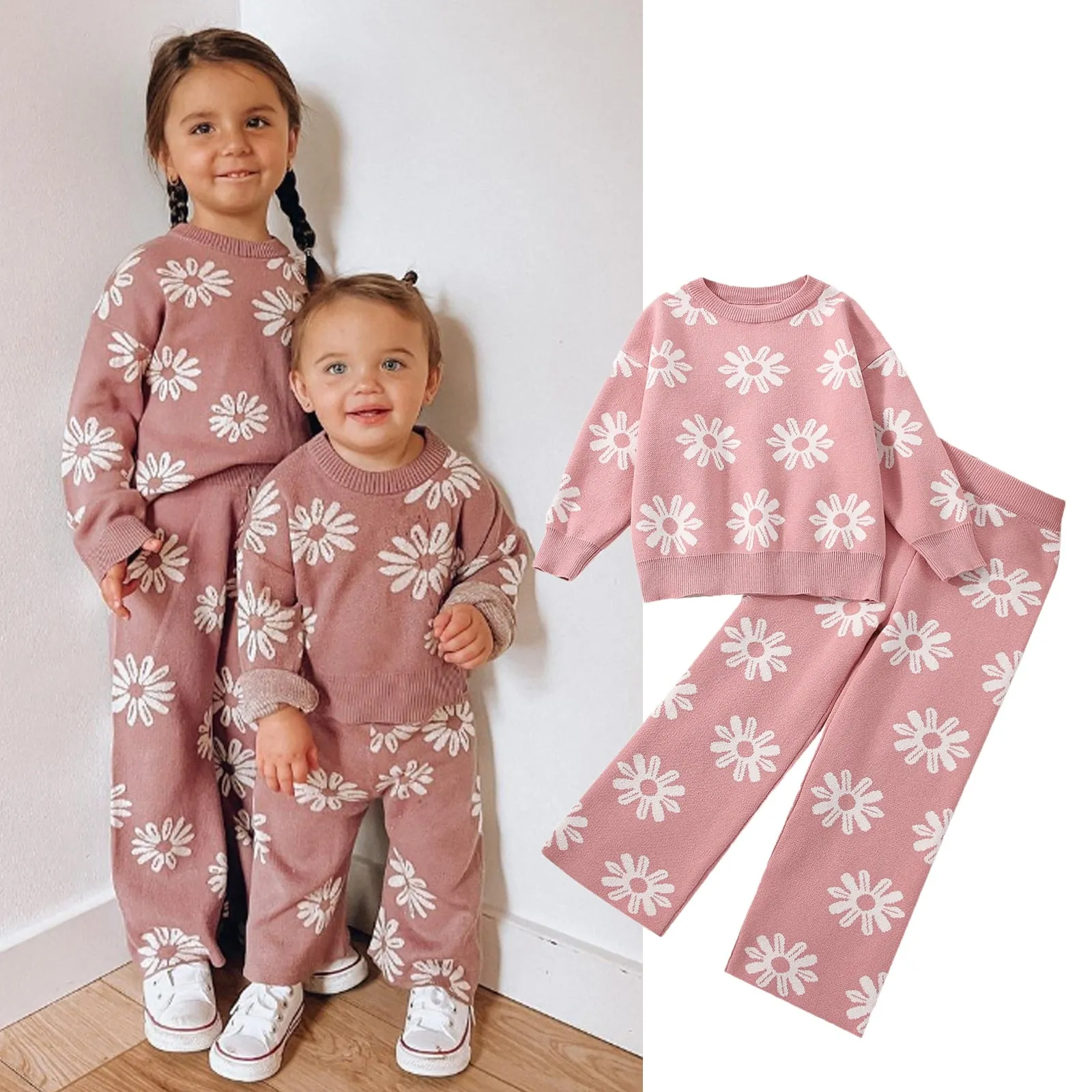 Knitted Co-ord Daisy Set