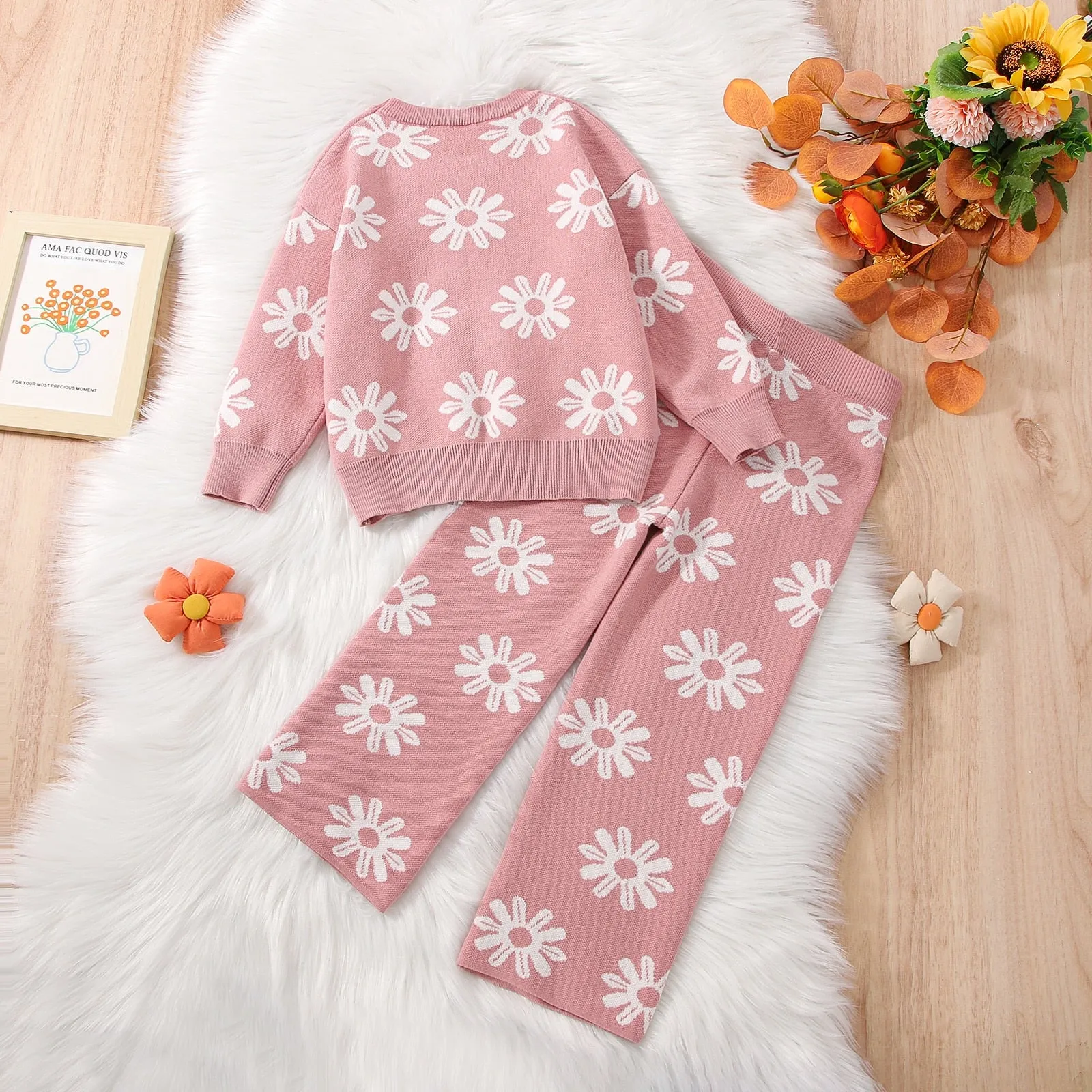 Knitted Co-ord Daisy Set