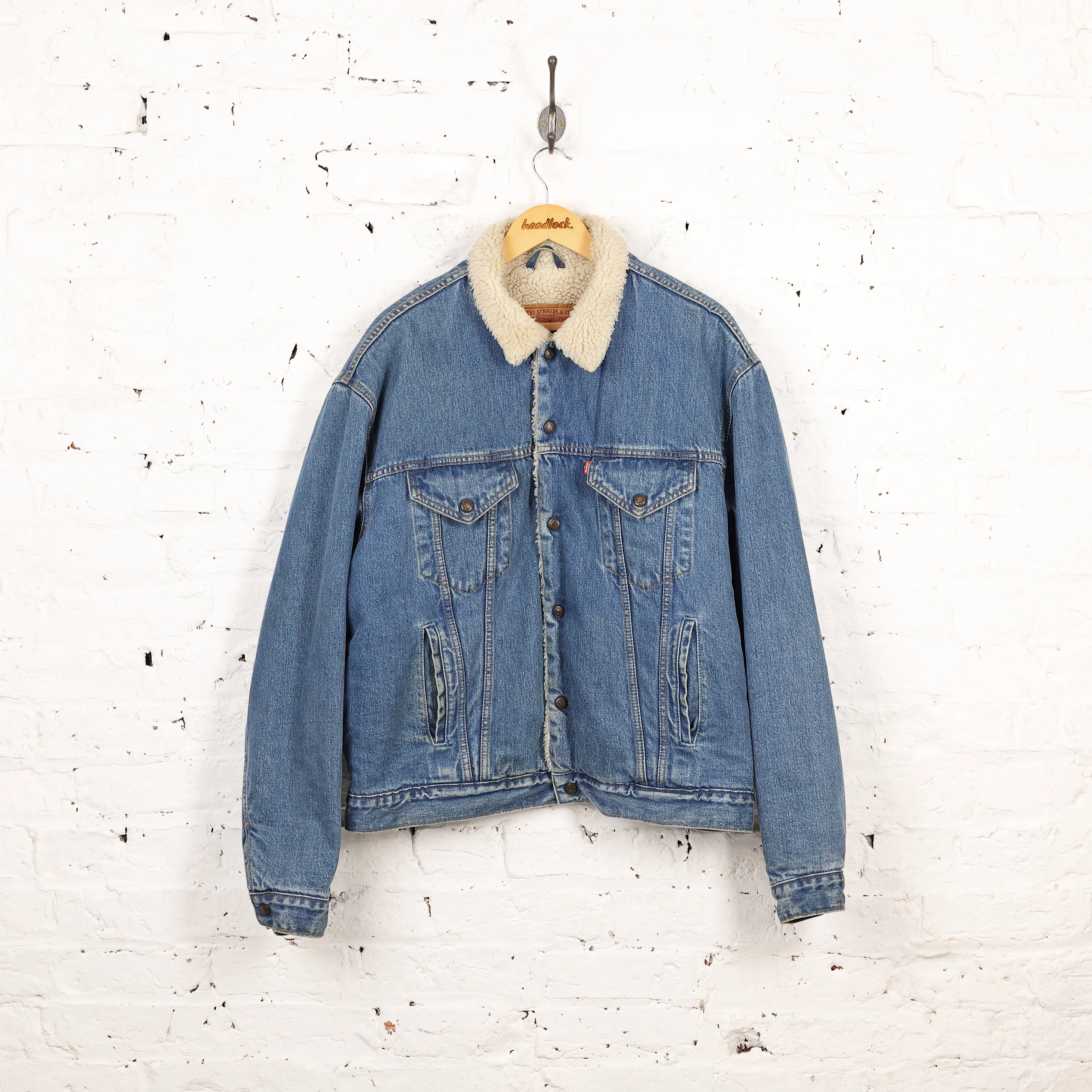 Levi's Fleece Lined Winter Denim Jacket - Blue - XXL