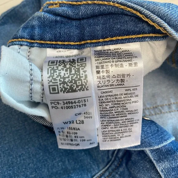 Levis Wedgie Straight Button Fly Jeans