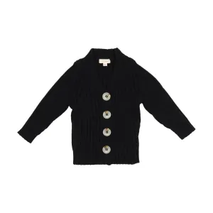 Lil Legs Knit Cardigan - Black