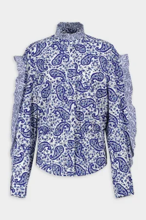 Lineya Top in Blue