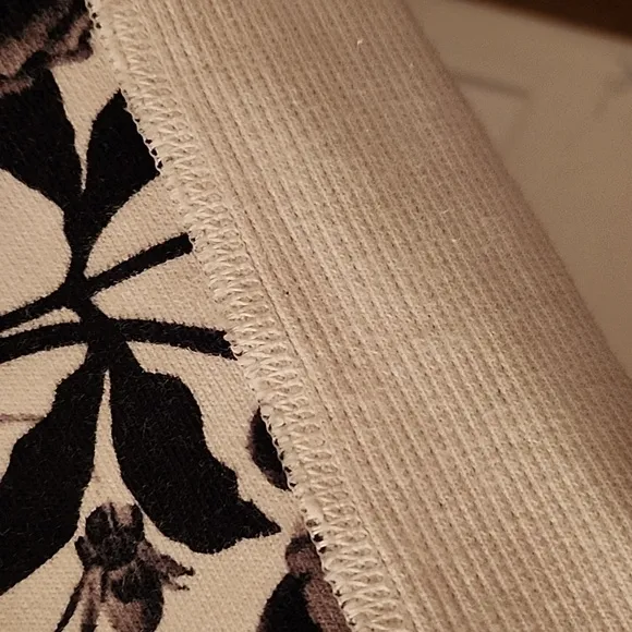 Lululemon Floral Black and White Scuba Hoodie