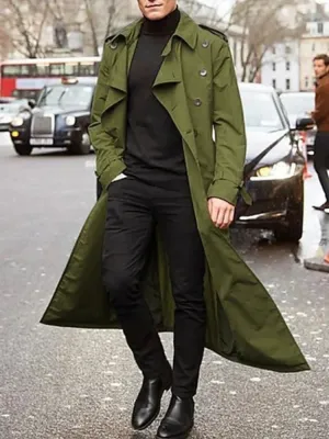 Men's stylish Kramer winter trench coat