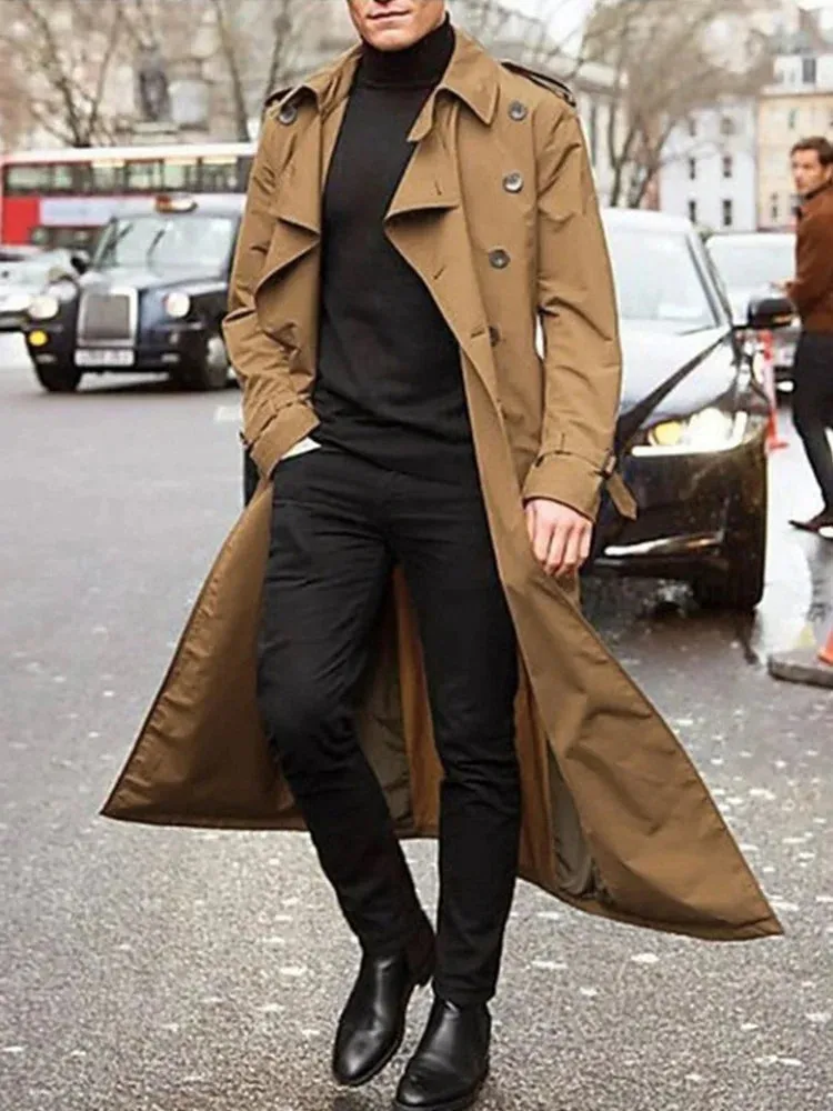 Men's stylish Kramer winter trench coat