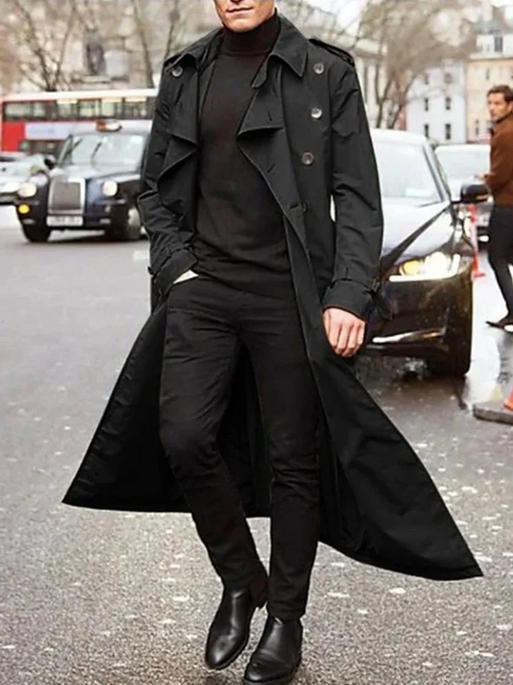 Men's stylish Kramer winter trench coat