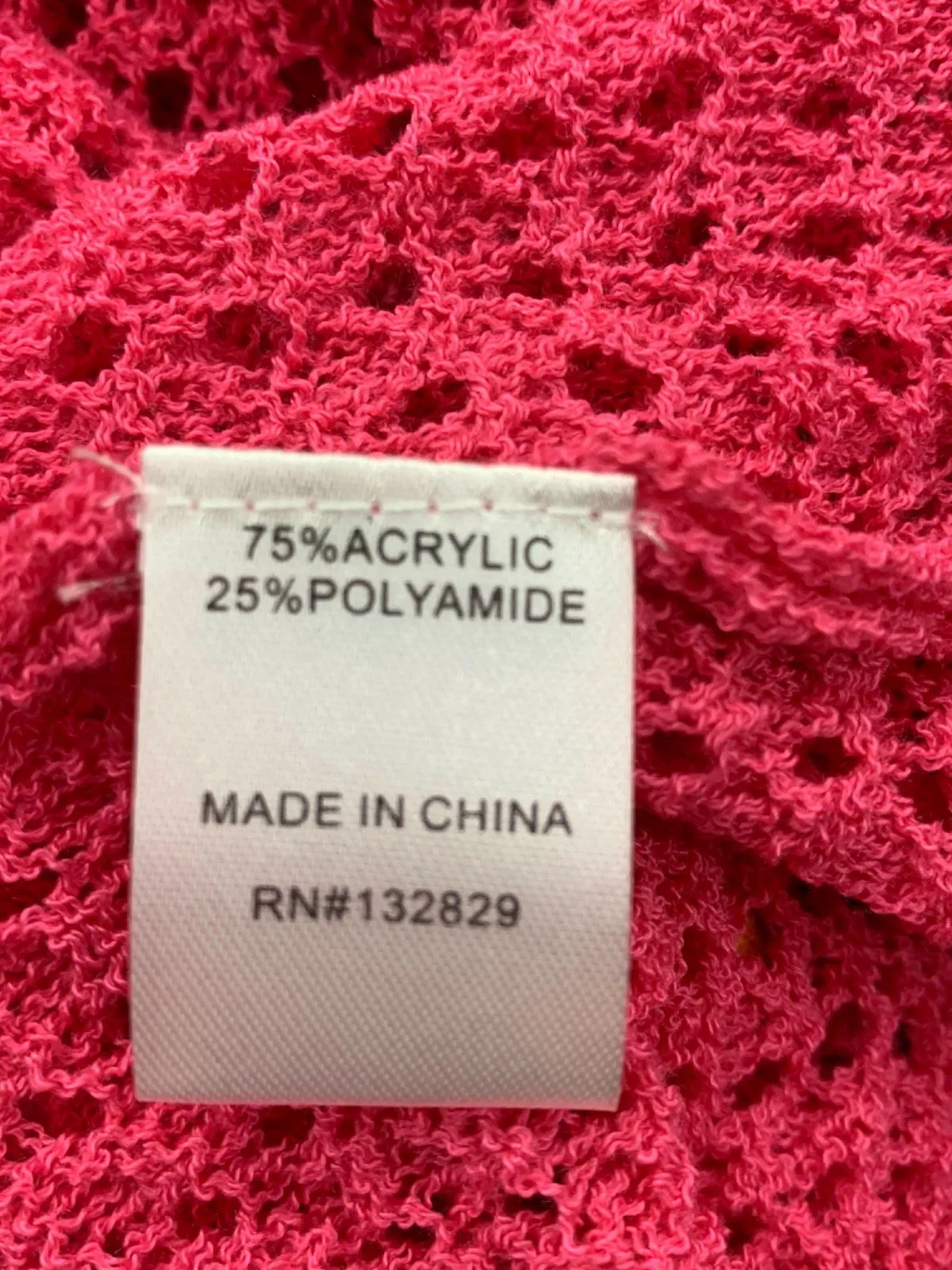 More To Come Pink Crocheted Floral Dress UK XS