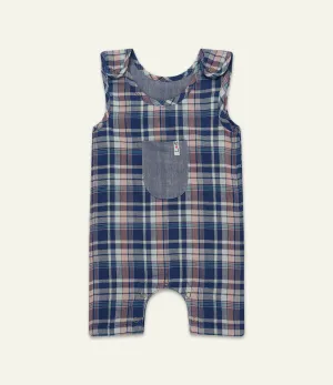 Multicoloured Check Print Romper