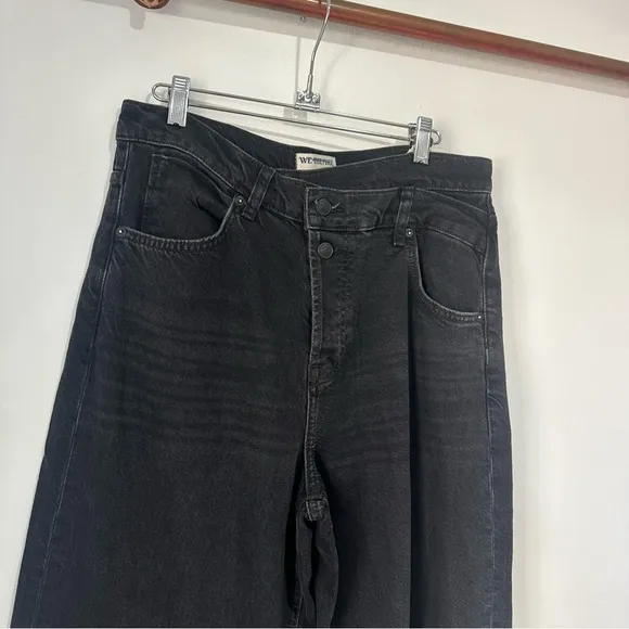 NWT Free People We The Free Crossroads Mid-Rise Boyfriend Jeans Black