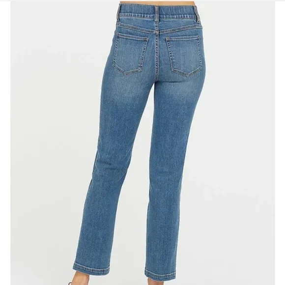 NWT SPANX SPANXshape EveryWear Straight Leg Jeans Stretch Comfort Shapewear SZ S